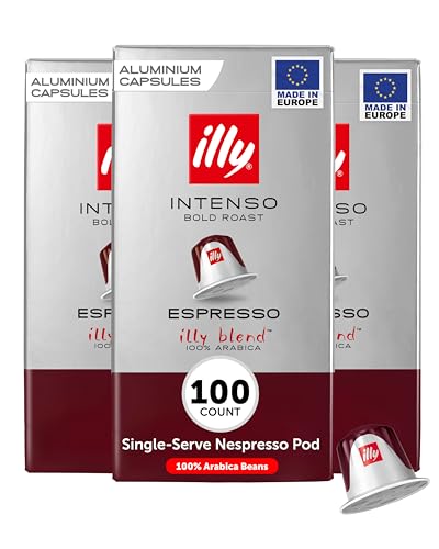 Café Illy Tostado INTENSO en cápsulas compatibles*   10 estuches de 10 cápsulas