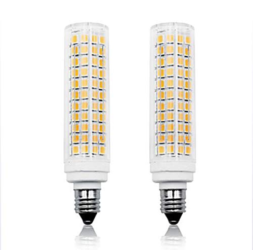 Bombillas LED de maíz E11, luces LED de maíz de 11 vatios 750 lm T 136 Cuentas LED SMD 2835 Blanco regulable Blanco cálido 220-240 V (paquete de 2),Warmwhite