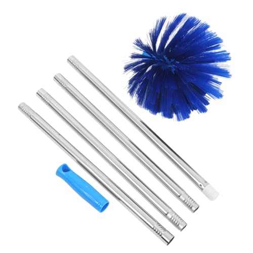 GARVALON Pulitore Per Ragnatele Con Asta Allungabile in Acciaio Resistente 1,64 M, Spazzola Leggera Per Soffitti Alti e Ventilatori, Strumento Versatile Per Pulizia Interna Ed Esterna