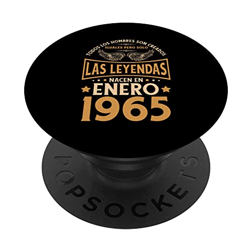 Cumpleaños Hombre Regalos Las Leyendas Enero 1965 PopSockets PopGrip Intercambiable