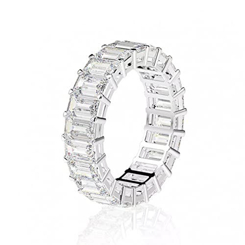 Bague moissanite argent 925 anti-ternissement pour des fiançailles sans stress