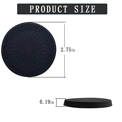 8Sanlione 8SANLIONE-CAR COASTERS1 4 Pack Car Cup Holder Coasters thumb #1