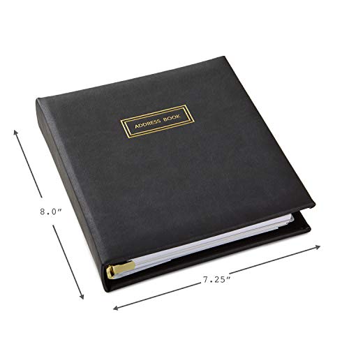 Hallmark Refillable Address Book (Charcoal) #TOP2