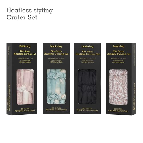 Brook + Bay Heatless Hair Curler-Overnight Heatless Curls, For Short & Long Hair & Headband Hair Curlers To Sleep In - Dusty teal, 1 Count (Pack of 1) - Thumbnail 7