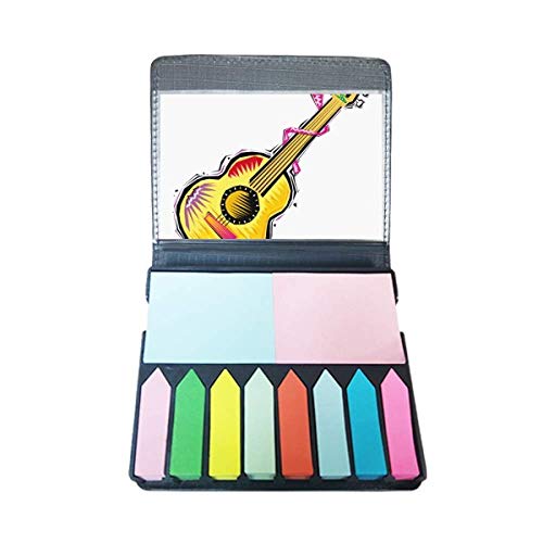 Marque-page autocollant guitare Mexique en boîte cadeau idéal pour musiciens et lecteurs