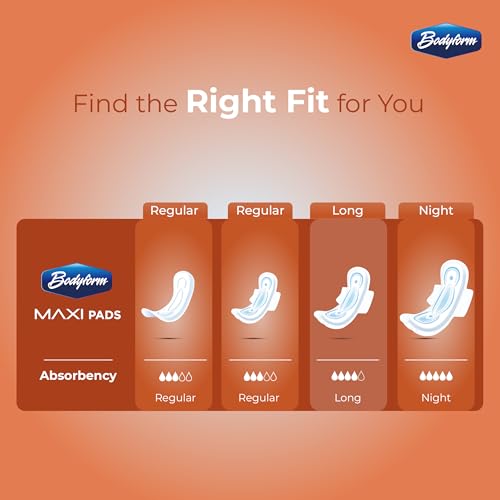 Image of Bodyform Maxi - Value Sanitary Napkins, Cushion Soft Always Comfortable and Ultra-Absorbent (Long, 40 Count (4 Packs of 10 Counts))
