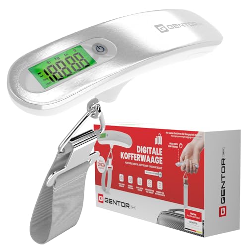 Digital Luggage Scales with Hooks, Luggage Scales Hand Luggage Travel Suitcase up to 50 kg, Digital Scale, Hanging Scale, Fish Scale, Gadgets for Travel, Holidays