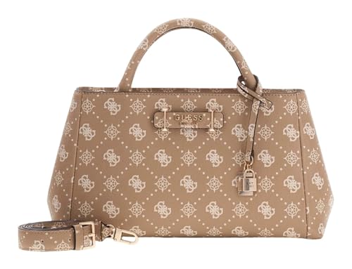 Sac à main GUESS Carrie Logo bandoulière beige Biscotti