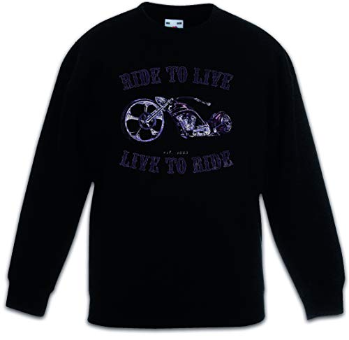 Sweat-shirt pour enfants au look rock noir parfait pour l'école