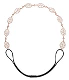 fein gearbeitete Blätterkette mit Aussparungen aus roségoldenem Metall. Das ideale Accessoire für dein Karnevalskostüm