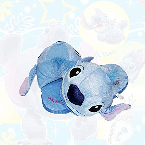 KaO0YaN Pantufas de pelúcia para casa com desenho de Stitch, chinelos quentes de algodão para ambien