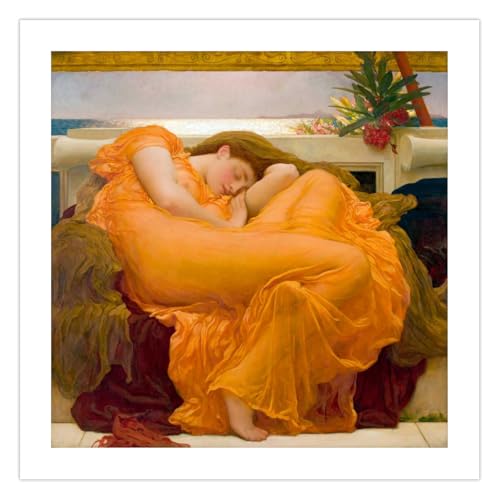 Poster Fine Art Frederic Leighton Flaming June impression papier d'art anti-reflets