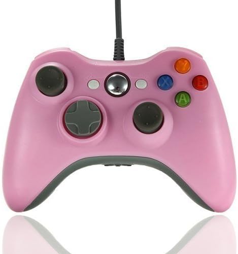 - DuaFire Wired USB Game Pad Controller For Xbox 360 and PC (Pink)