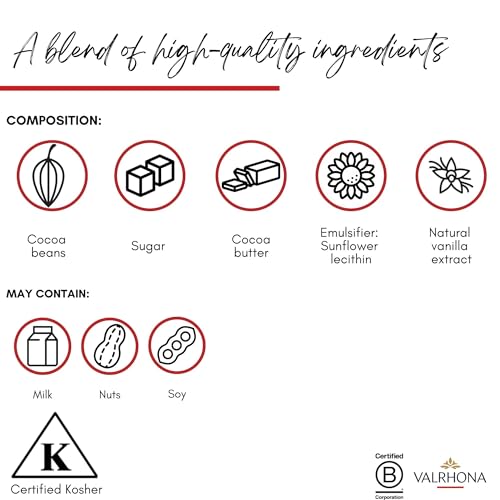 VALRHONA - Sack 1 kg Caraïbe 66% - Dunkle Schokolade - Sack Bohnen - 1kg