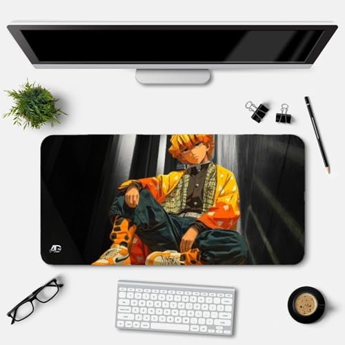 Image of Desk Mat, 23x11.5 inch, Gaming Mouse Pad, Desk Pad with Cartoon Character Design (Print 3)