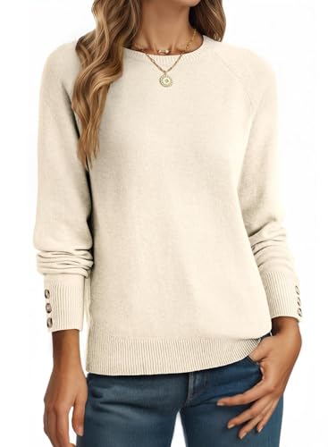 Dokotoo Women's Casual Knit Sweater Fall Fashion Long Sleeve Sweaters