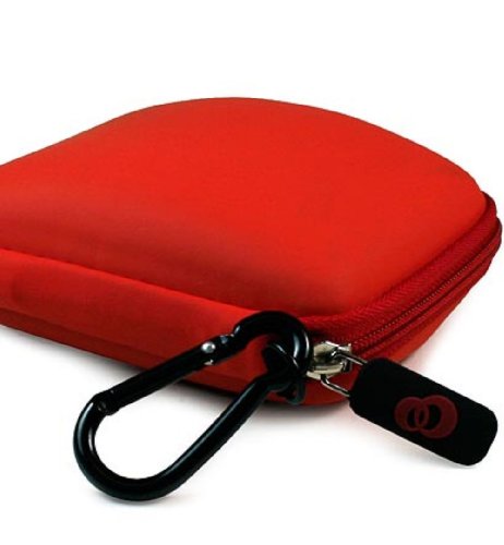 Kroo Nylon Case For 3.5-Inch Tomtom Gps (Red) #TOP4