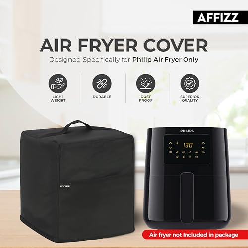 Image of Dustproof Air Fryer Cover for Philips 4.1L HD9252 /90 - Polyester Kitchen Oven and Home Appliances with Handle & Pocket | for Women, Men & Everyday Use