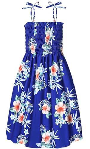 Image of SANGTREE Girls' Women's Summer Sundress Casual Smocked Floral Beach Holiday Dress, 18 Month - XL