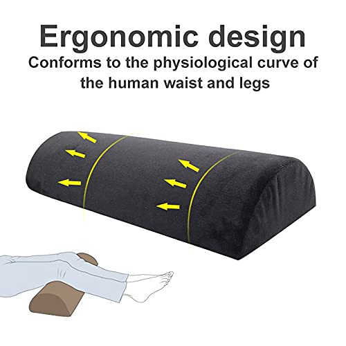 Coussin Orthopédique Demi-lune Mémoire De Forme - 14,5x20x13 Cm, Pour Jambes, Dos, Cou, Rehausse Pieds Après Chirurgie - 14