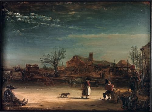 Lienzo de arte Rembrandt van Rijn: alta calidad para pared 60x90cm