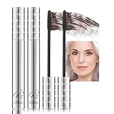 Brown Mascara for Older Women Waterproof Volumising & Lengthening Mascara for Thinning, Aging Lashes | Gentle on Sensitive Eyes (2-Pack)