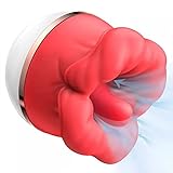 Automatic Tongue Sucking Big Mouth Masturbator for Women, Rose Sex Toys Pussy, Clitoral Vibrator - Adult Toys with Dual Mode Rose Sex Stimulator, Nipple Toys G Spot Vibrator Adult Sex Toys