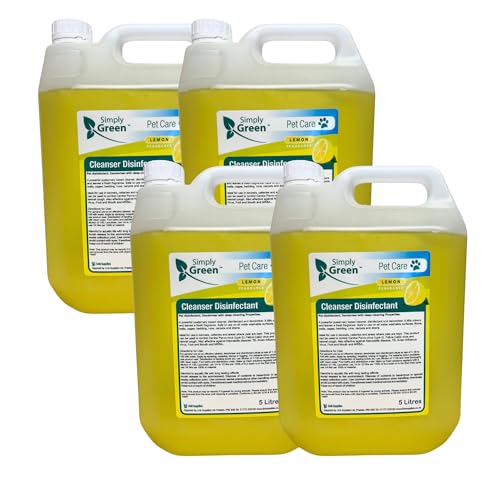 4 x 5 Litre Pet Disinfectant and Deodoriser (Lemon)