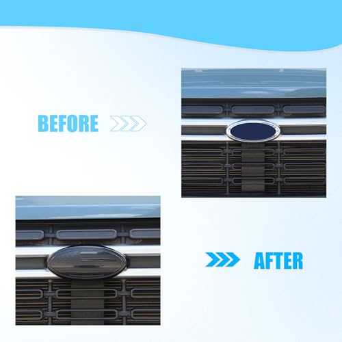 Image of Car Front Rear Tailgate Logo Frame Cover Trim Emblem USA Flag Sticker for Ford Maverick 2022-2024 Logo Emblem Decoration Cover (Front)