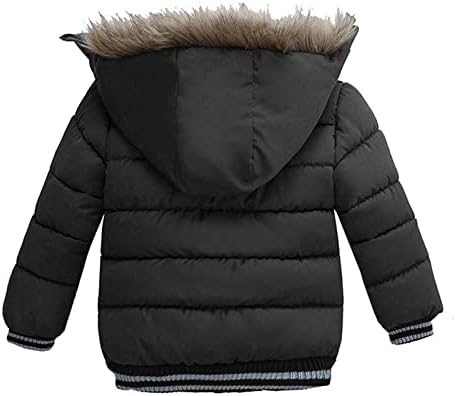 Manteau Hiver Enfant Garçon 1-4 Ans - Doudoune Rembourrée à Capuche Chaud Pour Ski Et Sport