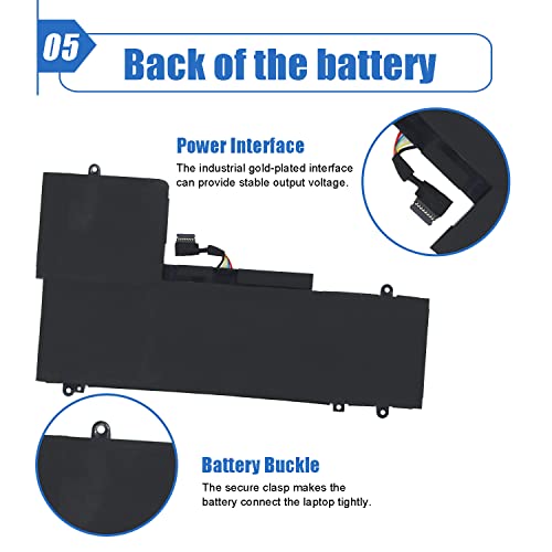 Image of L15L4PC2 L15M4PC2 Laptop Battery Compatible with Lenovo Yoga 710-14IKB 710-14ISK 710-15IKB 710-15ISK 710-14ISK-IFI 710-14ISK-ISE Series Notebook 5B10K90778 5B10K90802 7.6V 53Wh /6974mAh