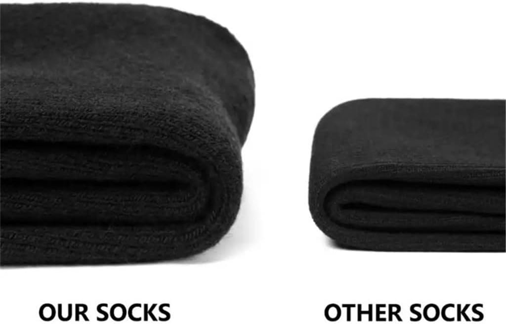 5 Pairs Winter -Thick Socks Thick Mens Tube Solid Color Huge Snow