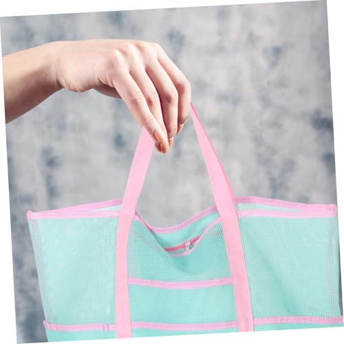 BESTYASH Multi-purpose Mesh Beach Tote Bag Lightweight Handheld Organizer for Swimming Gear Travel Essentials Versatile Storage with Holes for Easy Drainage for Beach Bath Activities4