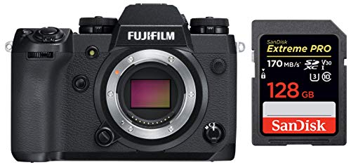 Fujifilm X-H1 24 MP Mirrorless Camera Body Only (APS-C X-Trans CMOS III Sensor, EVF, in-Body Image Stabilization, Fast & Accurate AF, Tilt Touchscreen, 4K Video, Film Simulations) - Black