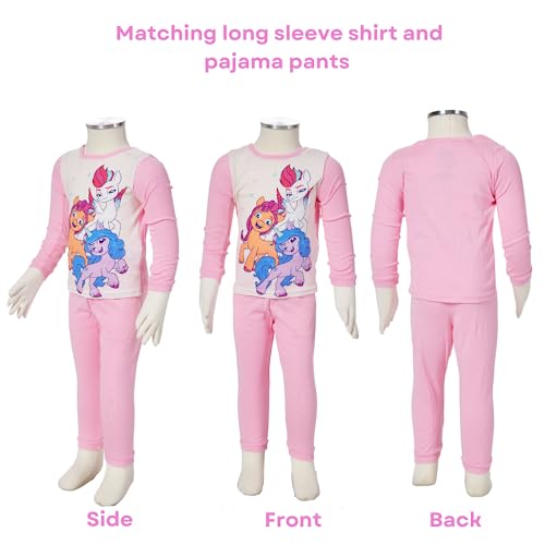 My Little Pony Pajamas Set, 4 Piece Mix and Match Sleepwear, Size 2T2