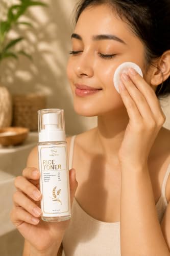 Image of 3% Niacinamide & Rice Water Face Toner | Acne Prone Dry Combination Skin | Fades Blemishes, Brightens & Smoothens | Women & Men | 100ml | Alcohol-Free