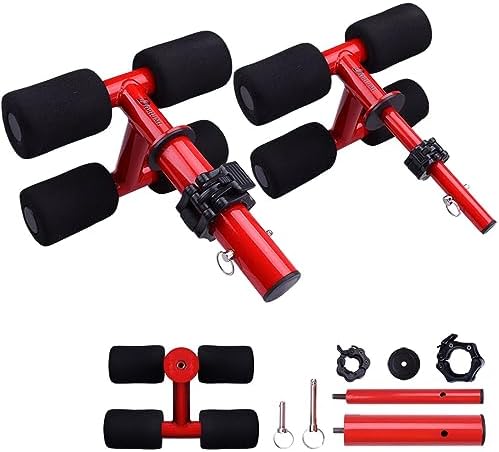 Tib Bar Tibialis Trainer Tibia Dorsi Calf Machine Anterior Exercise Equipment for Strengthening Calves Shins Ankles Lower Leg Muscle Fits 1" 2" Olympic Weight Plates Home Gym Knees Over Toes Training