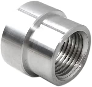 1/8 NPT QTY:8 ALUMINUM FEMALE WELD ON / WELD IN FLANGE FITTING BUNG, 1 - Foto 8