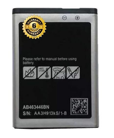 Image of Original AB463446BN Battery for Samsung Guru X200 GT-E1200Y C512 X208 1258 1250 S3030 E3100 S5150 X210 X160 S208 F519 Battery with 6 Month Warranty** (for AB463446BN)