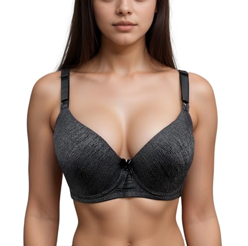 Image of Viola's Secret 6 Pack of Color Print T-Shirt Bras B Cup C Cup and D Cup