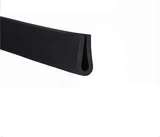 U-Seal Channel Edge Protector Sheet,U Channel Edge Trim Seal,U Shaped Sealing Strip 32.8Ft Black Rubber Weather Stripping Insulation Edge Sealing Strip, for Cabinets,10mmx5mm (Size : 15mm x 6mm)