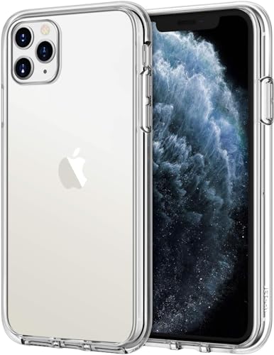 Image of NISHTECH for iPhone 11 Pro Premium Hybrid Transparent Soft Slim Dust Proof Back Case Cover with Camera Protection