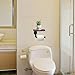 Industrial Toilet Paper Holder with Shelf for Mobile Phone Storage in Bath, Rustic Style Pipe Design Metal Wall Mounted Toilet Paper Roll Holder Bath Bathroom (Dark Brown)