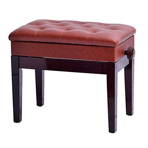 Klavierbank Stilvolles Design Verstellbare Leder Ergonomische Tastatur Bequemer Sitz Bequemer versteckter Stauraum