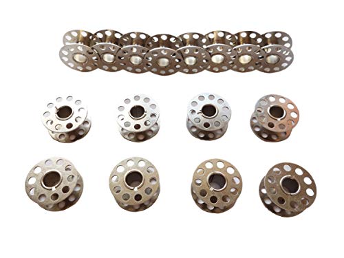 Sewing Machine Bobbins with Case, Pack of 60 Metal Bobbins Class 15 Bobbins Set for Brother, Janome, Singer, Kinds of Sewing Machine