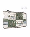 Stove Top Cover, Farmhouse Sweet Home Love Blessed White Green Wood Grain Non-Slip Heat Insulation Range Covers for Electric Stove, Ceramic Glass Cooktop Protector Flat Top Oven Cover Mat 31x24 Inch