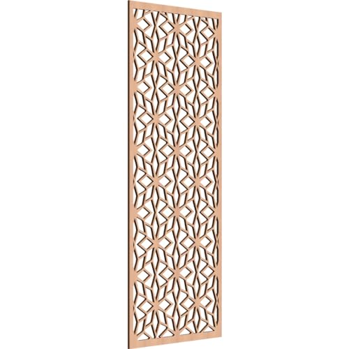 Image of Lake Decorative Pierced Fretwork Wood Wall Panels, 25 3 /8 inchW x 64 3 /8 inchH x 3 /8 inchT, Alder