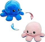 Pulpo Reversible, AUMIDY Pulpo Peluche Reversible, Peluche de Pulpo Reversible, Peluche de Felpa Pulpo Reversible, Bonitos Juguetes de Peluche para Niños