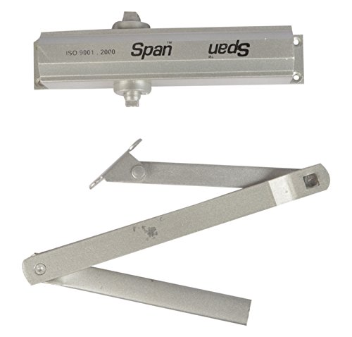 Image of Span 20 cm Aluminum Hydraulic Door Closer (Grey, 1-Piece)