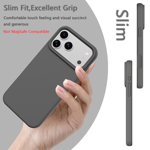 Image of iPhone 17 pro Max /18 pro Max Case Silicone(Charcoal Gray)